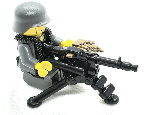Custom Printed Lego - German Tripod w/ MG34+MG42 - The Minifig Co.