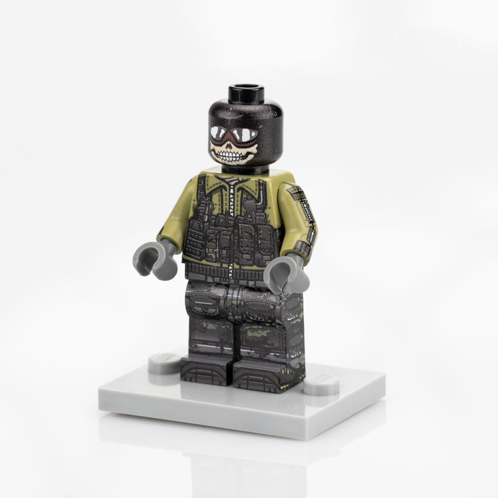 Custom Printed Lego - Ghost Reskin - Multicam Black - Fastpass Exclusive - The Minifig Co.