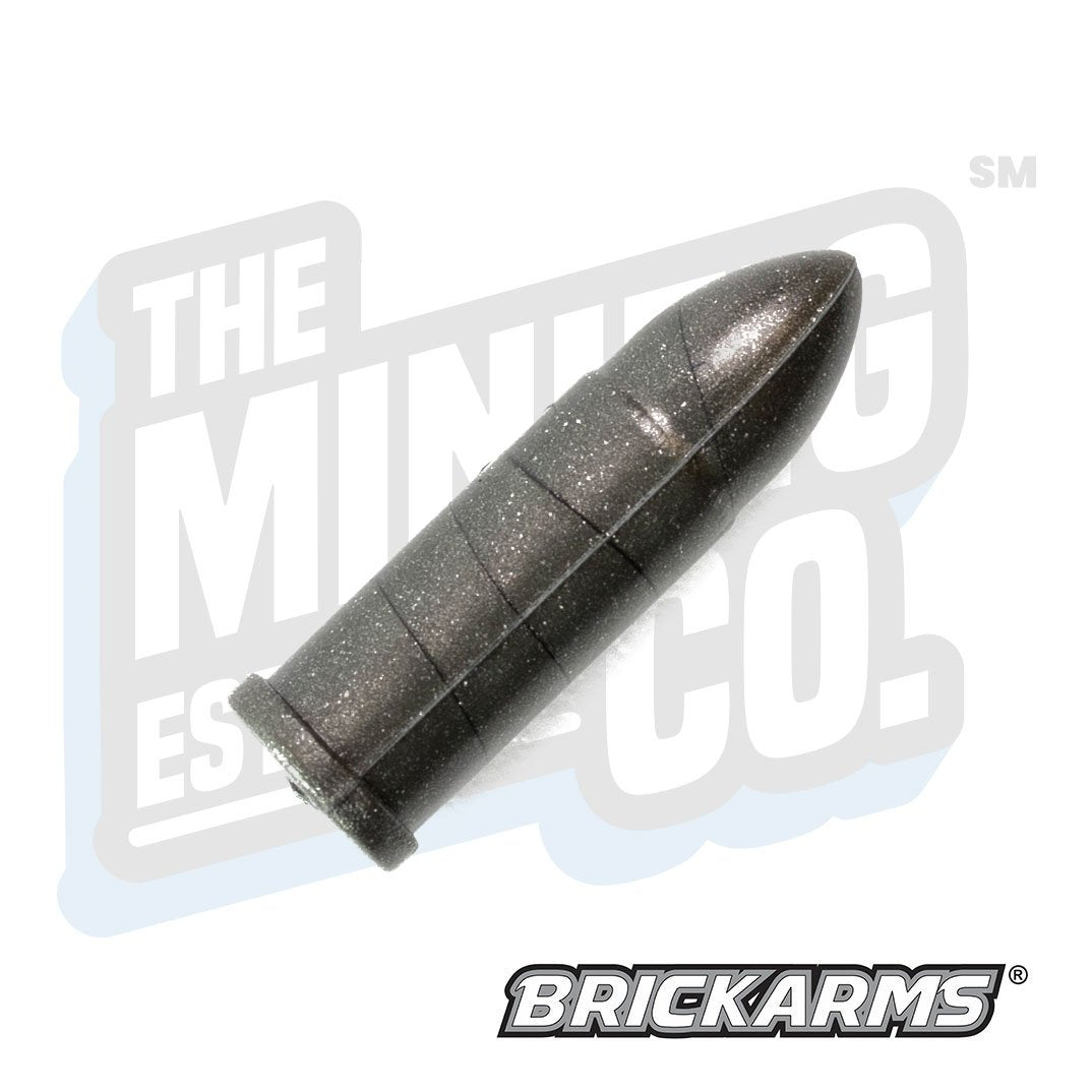 Custom Printed Lego - 20mm Round (Gunmetal) - The Minifig Co.