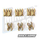 Custom Printed Lego - Ammo Chain (3x3) (Brass) - The Minifig Co.