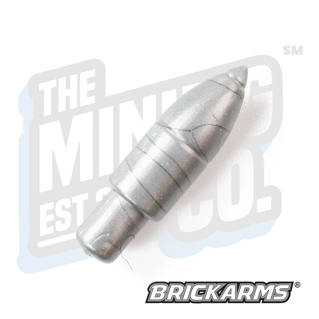 Custom Printed Lego - Howitzer Shell (Silver) - The Minifig Co.