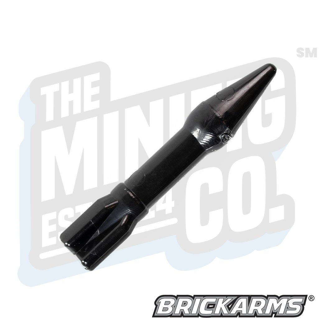 Custom Printed Lego - M6 Rocket (Black) - The Minifig Co.