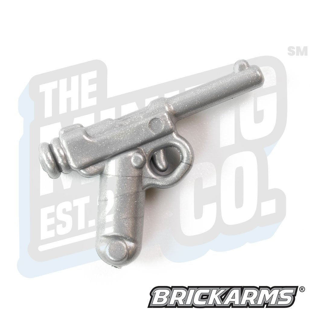 Custom Printed Lego - Nambu Pistol (Silver) - The Minifig Co.