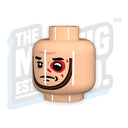 Custom Printed Lego - Chinstrap Head #10 (Lt. Flesh) - The Minifig Co.