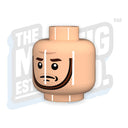 Custom Printed Lego - Chinstrap Head #13 (Lt. Flesh) - The Minifig Co.