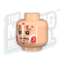 Custom Printed Lego - Filthy Thirteen Head #02 (Lt. Flesh) - The Minifig Co.
