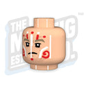 Custom Printed Lego - Filthy Thirteen Head #03 (Lt. Flesh) - The Minifig Co.