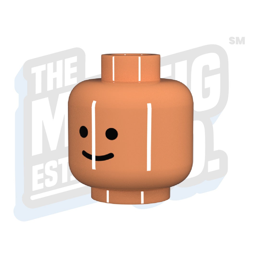 Smiley Head (Nougat) - The Minifig Co.