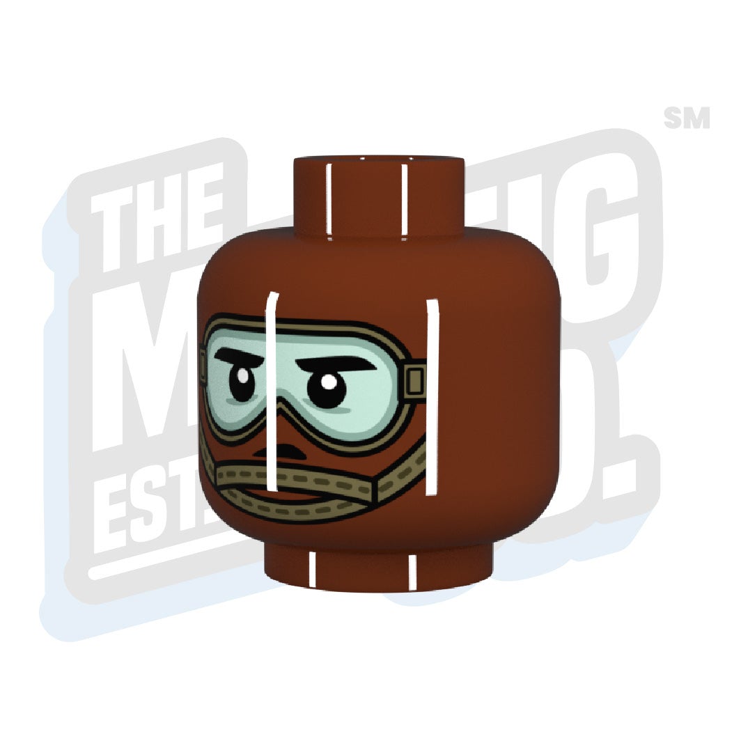 Modern Chinstrap #02 (Reddish Brown) - The Minifig Co.