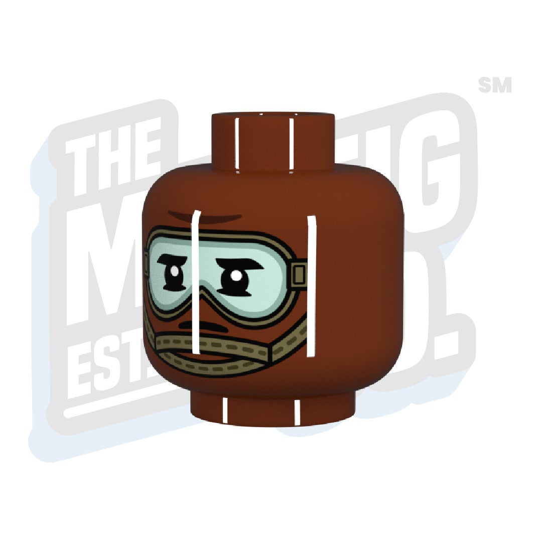 Modern Chinstrap #04 (Reddish Brown) - The Minifig Co.