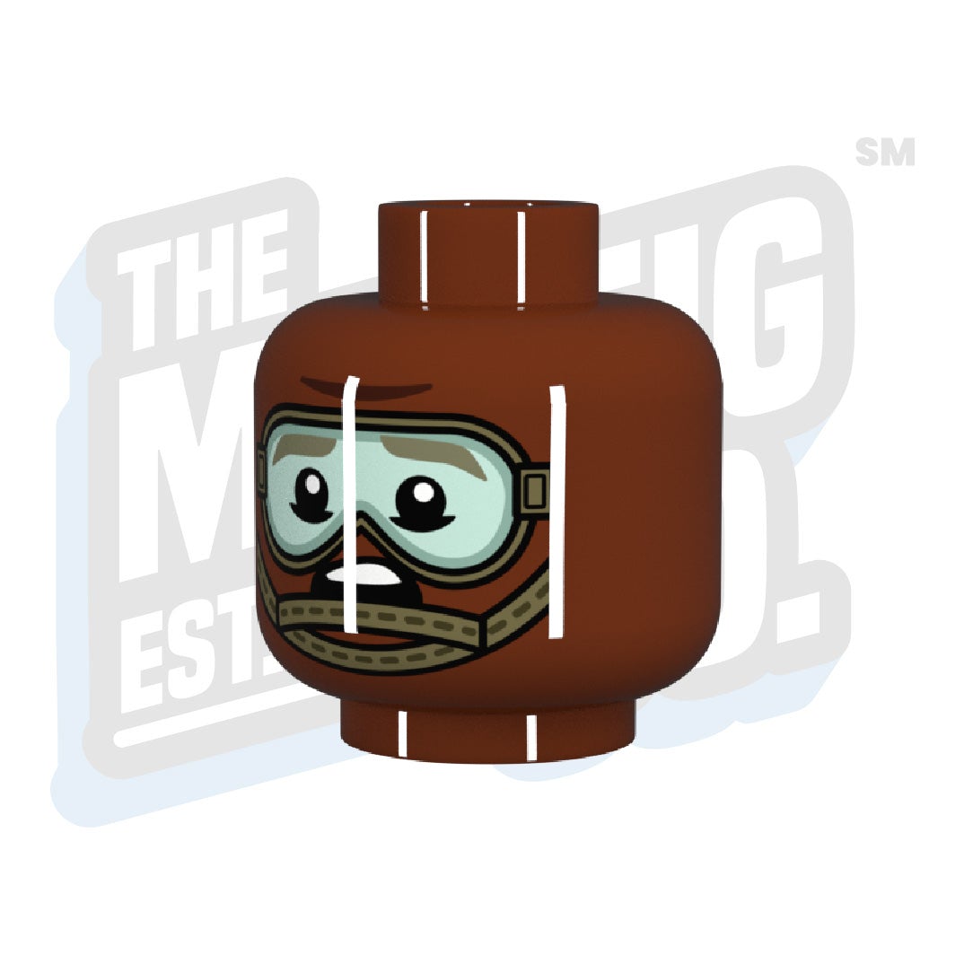 Modern Chinstrap #06 (Reddish Brown) - The Minifig Co.