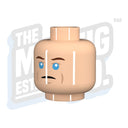 Blue Eyed Head #01 (Lt. Flesh) - The Minifig Co.