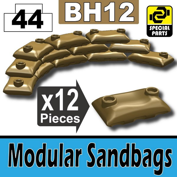 Sand Bags (Dark Tan) - The Minifig Co.