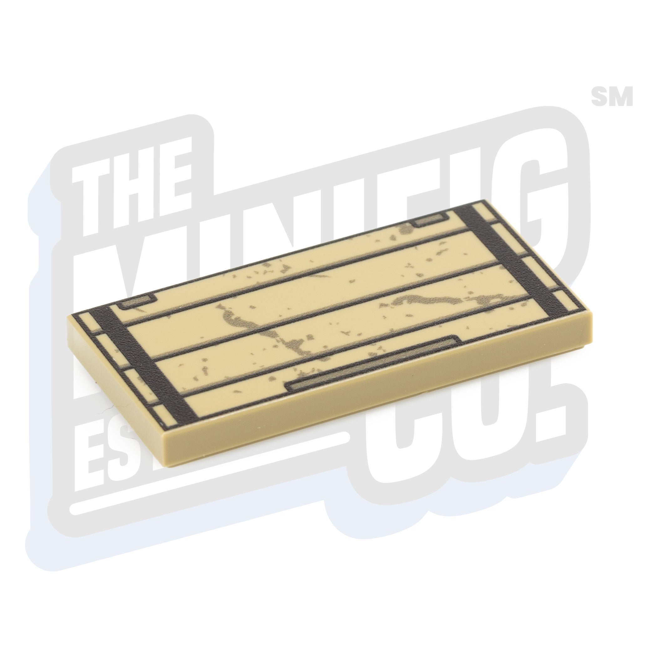 Crate Lid Tile (2x4) - The Minifig Co.