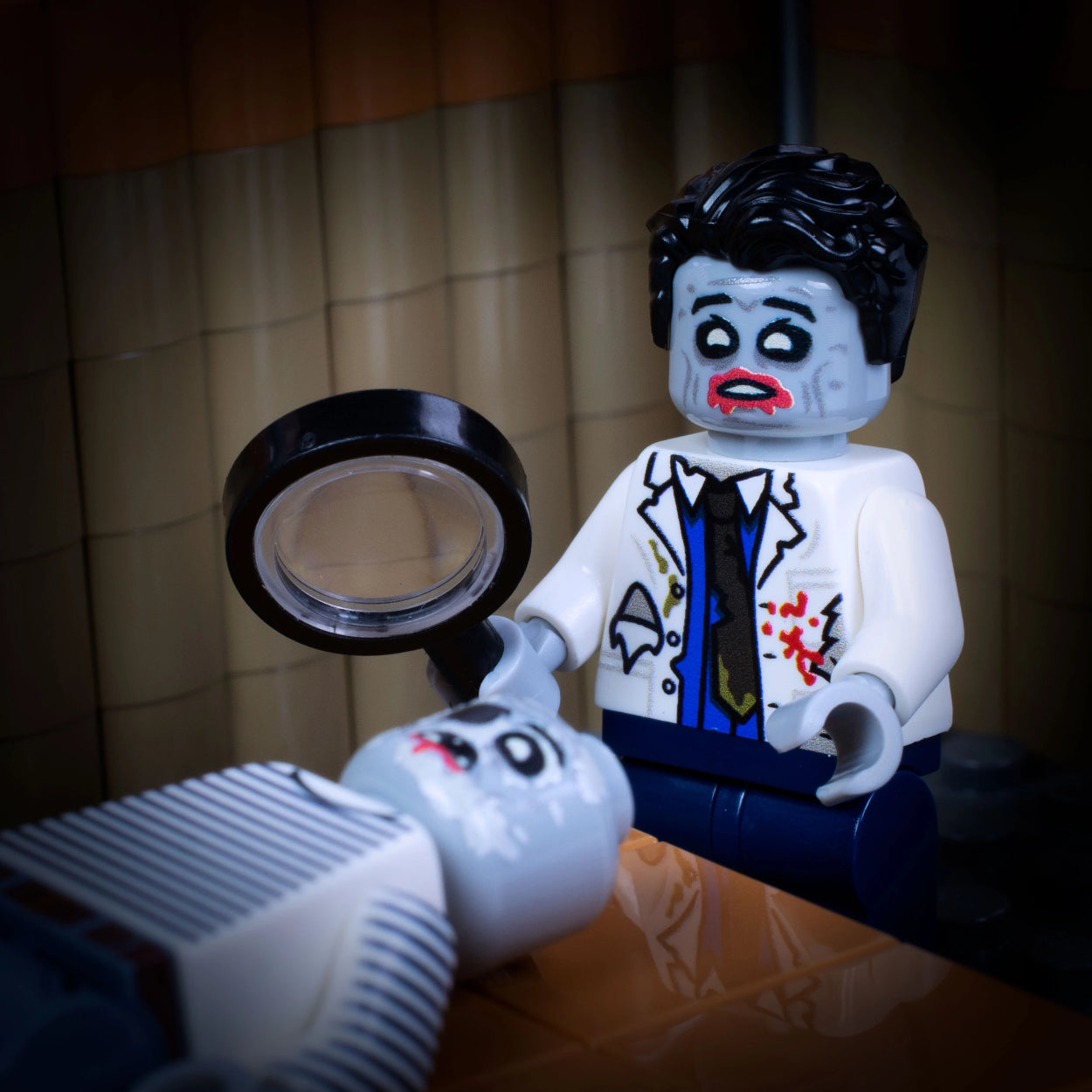Custom Printed Lego - Zombie Doctor Torso - The Minifig Co.