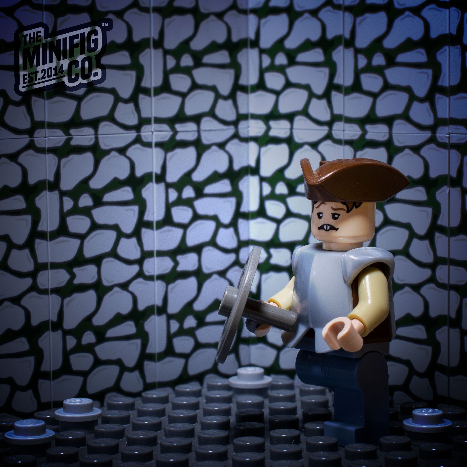 Custom Printed Lego - Mossy Cobble Panel Pack - The Minifig Co.