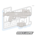 Custom Printed Lego - E-10R Blaster w/Mag (White) - The Minifig Co.