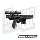 Custom Printed Lego - Corpo Blaster w/Scope (Black) - The Minifig Co.