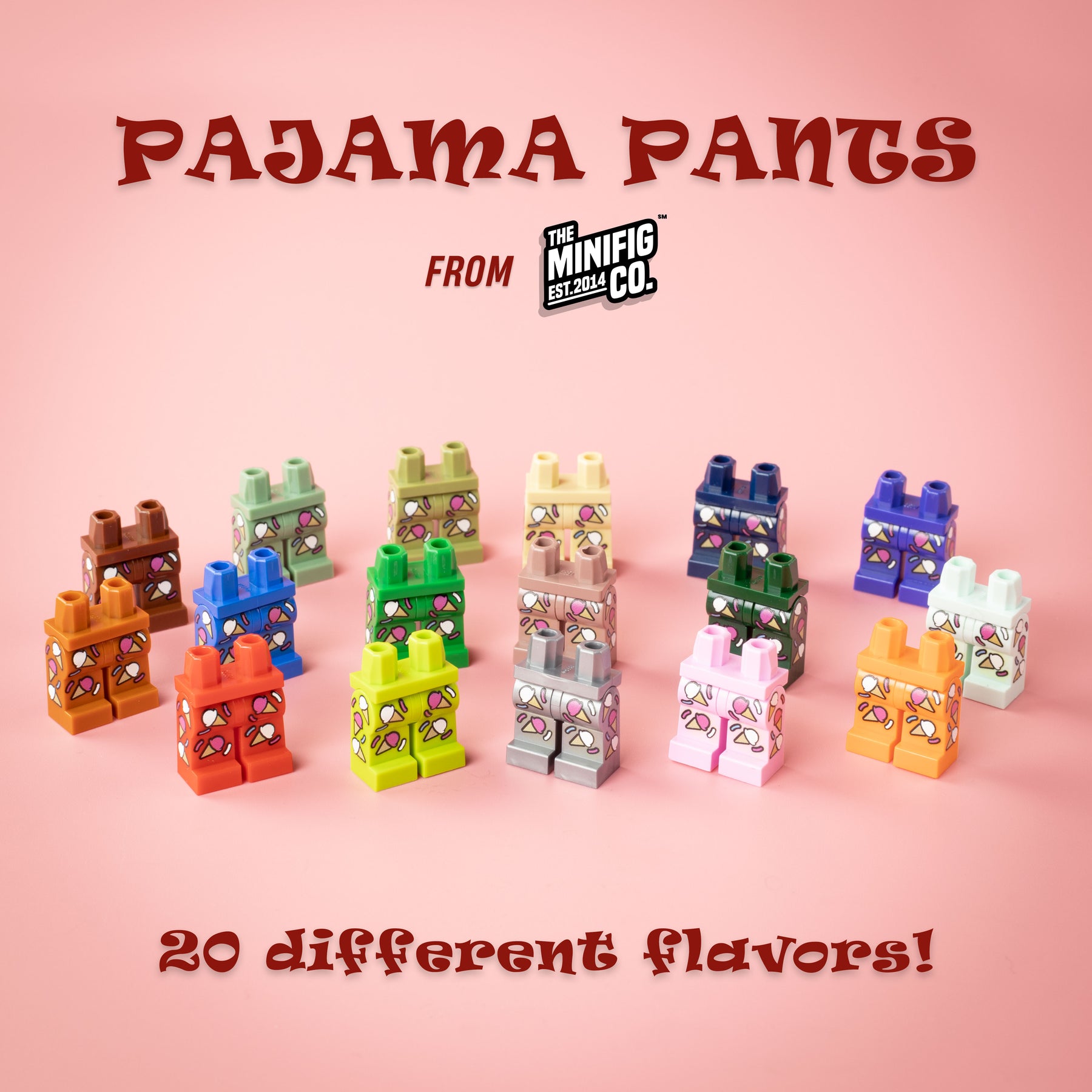 Pajama Pants - Ice Cream - The Minifig Co.