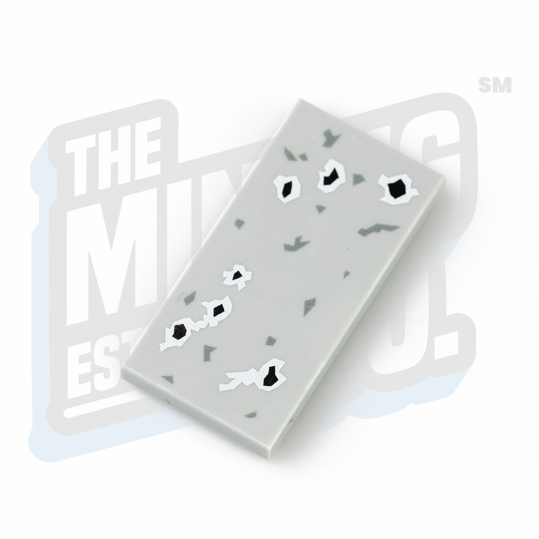 Custom Printed Lego - Damaged Tiles - The Minifig Co.