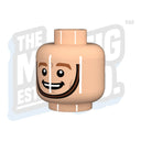 Doughboy Chinstrap Head (Lt. Flesh) - The Minifig Co.