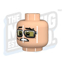 Tanker #2 Head (Lt. Flesh) - The Minifig Co.