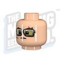 Tanker #3 Head (Lt. Flesh) - The Minifig Co.