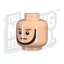 Stern Chinstrap #2 Head (Lt. Flesh) - The Minifig Co.