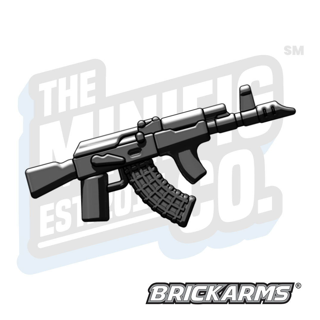 Custom Printed Lego - AK-47-Romy - (Black) - The Minifig Co.