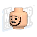 Custom Printed Lego - Chinstrap Head #19 (Lt. Flesh) - The Minifig Co.