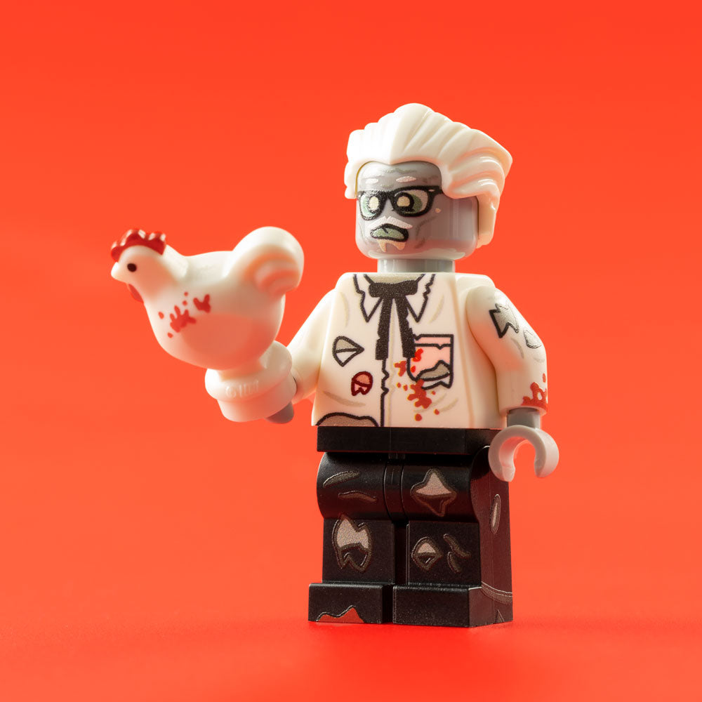 Custom Printed Lego - Colonel Chicken Brainz - The Minifig Co.