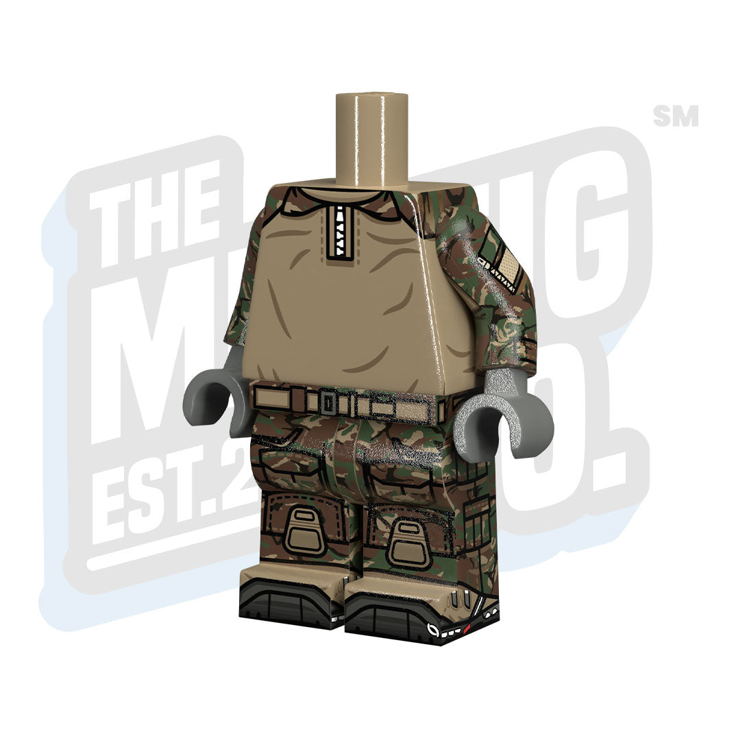 Custom Printed Lego - Combat Shirt Bodies (DPM) - The Minifig Co.