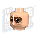 Custom Printed Lego - DAK Head Stubble (Lt. Flesh) - The Minifig Co.