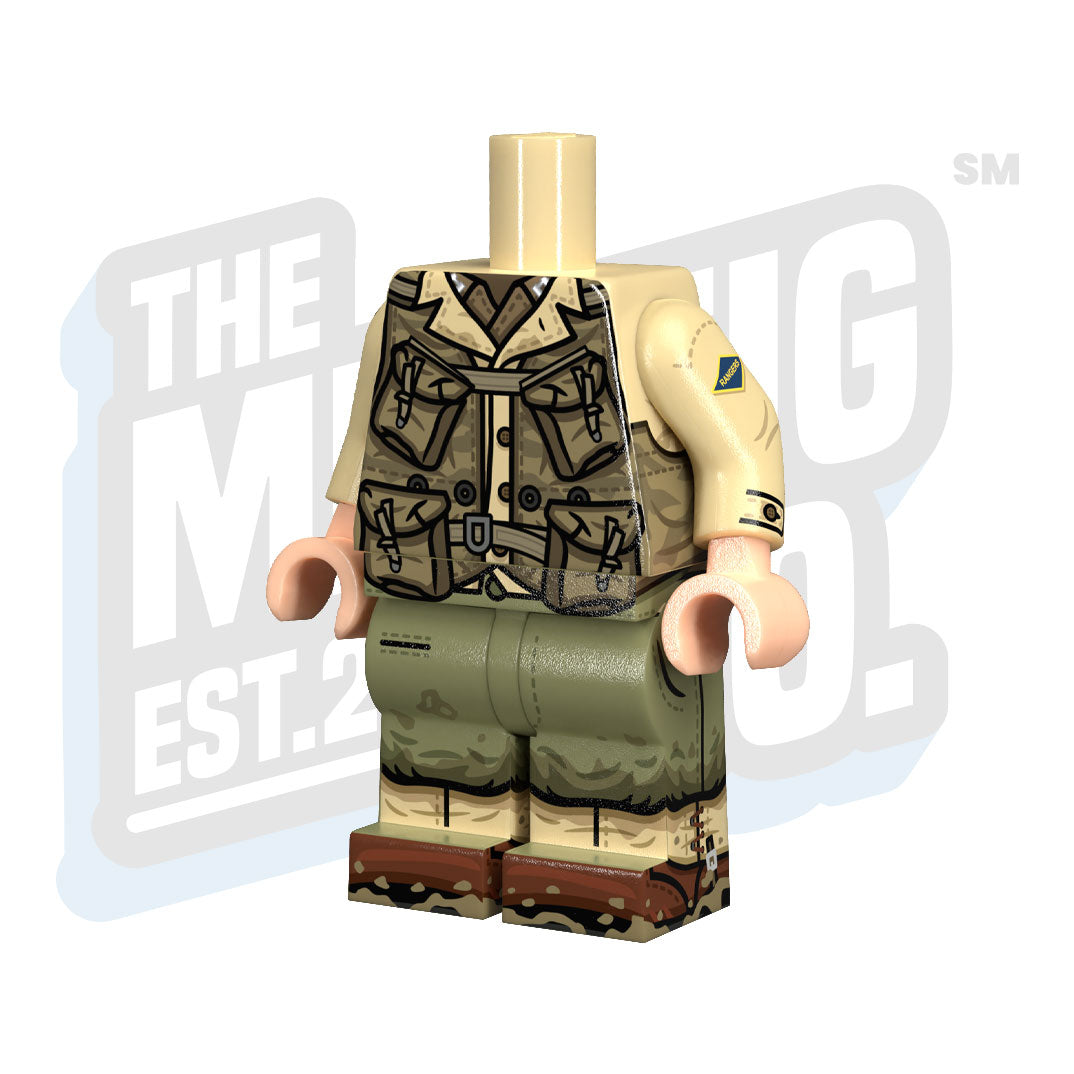 Custom Printed Lego - US Assault Vest Body (Captain) - The Minifig Co.