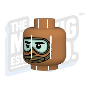 Custom Printed Lego - Modern U.S. Goggle Head - The Minifig Co.