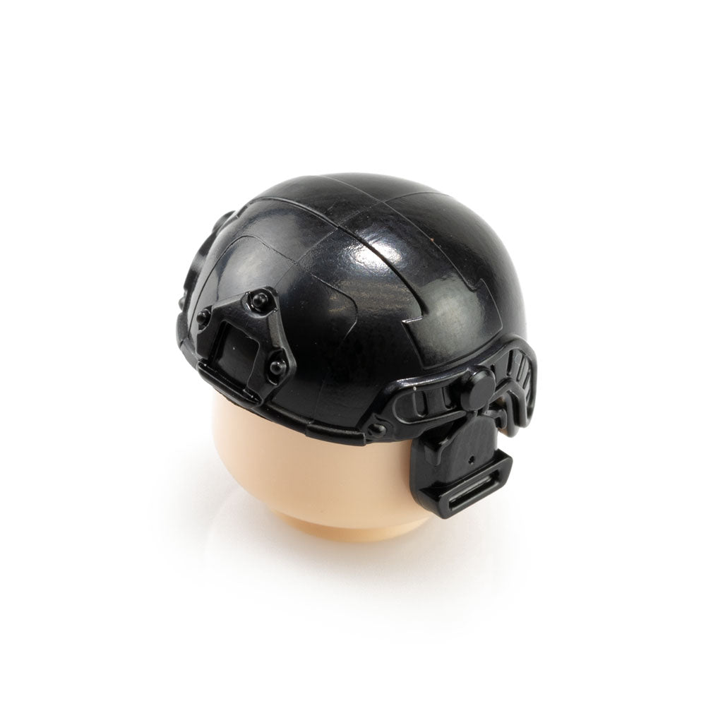 Modern FAST Helmet With Headphones Black