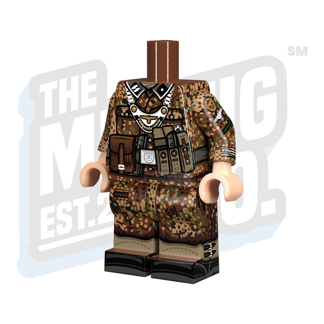 Custom Printed Lego - German Pea Dot44 Body (Field Police) - The Minifig Co.
