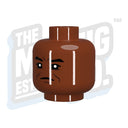 Angrily Smitten Head (Lt. Flesh) - The Minifig Co.