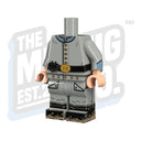 Custom Printed Lego - Confederate Infantry Body - The Minifig Co.
