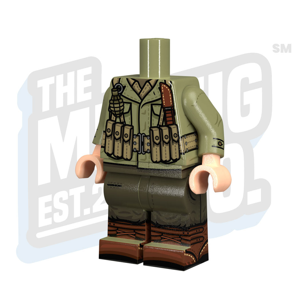 Custom Printed Lego - U.S. Late War Body (Thompson) - The Minifig Co.