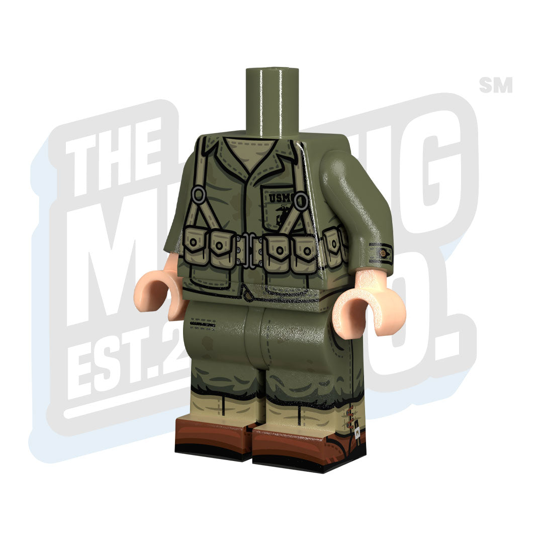 Custom Printed Lego - WWII U.S. Marine Body (M1) - The Minifig Co.