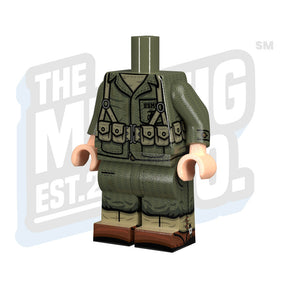 Custom Printed Lego - WWII U.S. Marine Body (M1) - The Minifig Co.