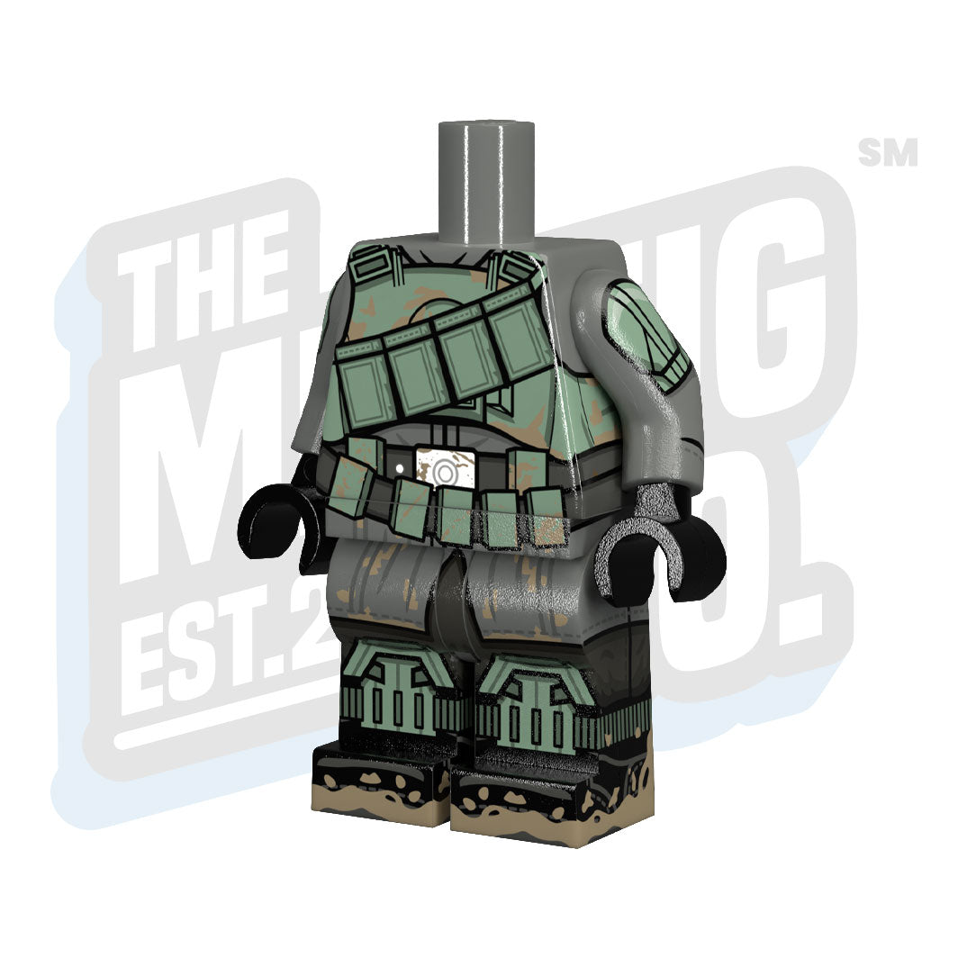 Custom Printed Lego - Mudtrooper Bodies (Sand Green) - The Minifig Co.