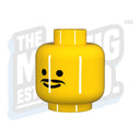 Custom Printed Lego - Mustache Head - The Minifig Co.