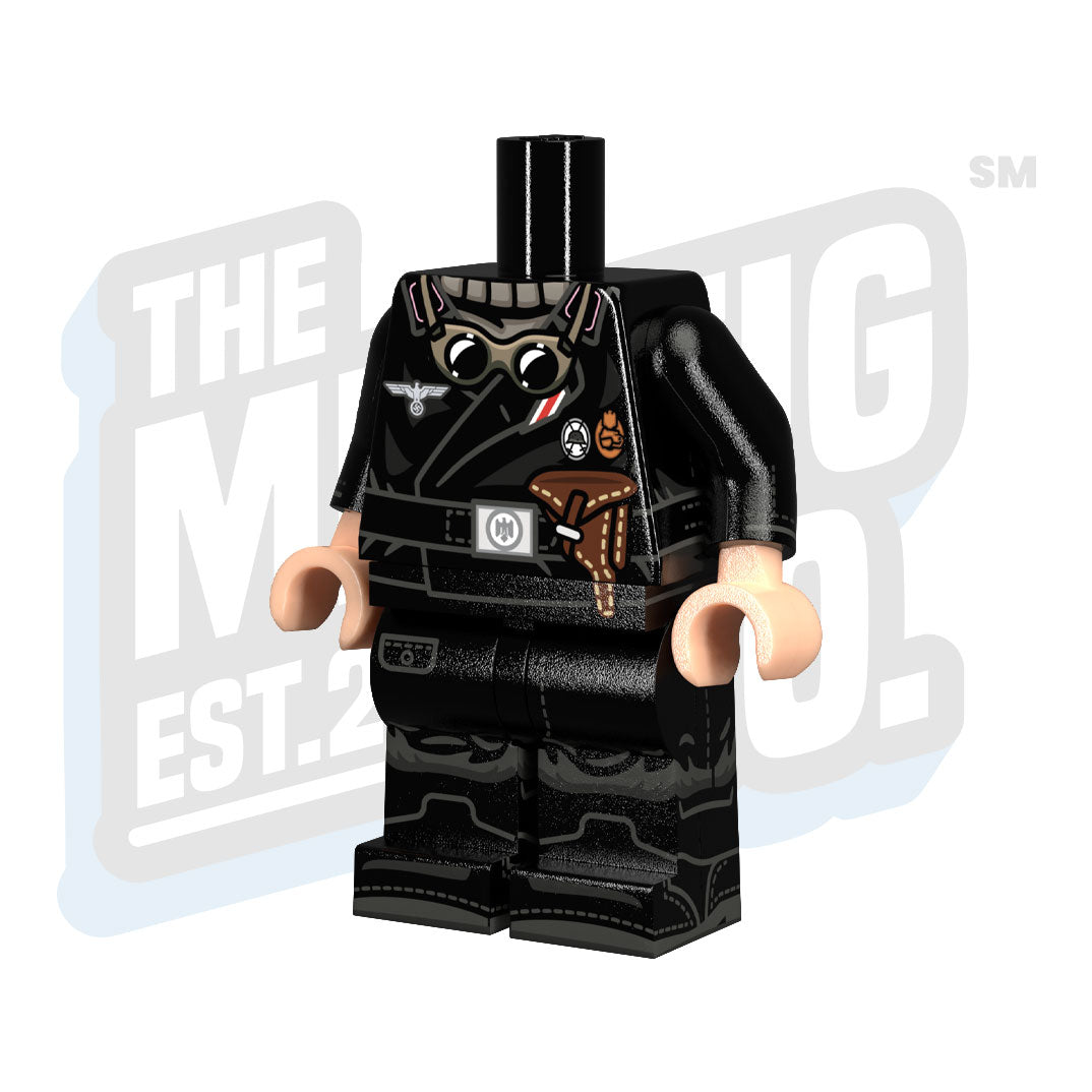 Custom Printed Lego - German Heer Tanker Body (Goggles) - The Minifig Co.