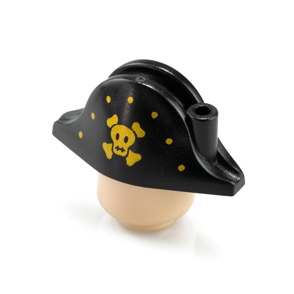 Custom Printed Lego - Pirate Hat (Gold) - The Minifig Co.