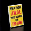 Custom Printed Lego - AWOL Poster Tile - The Minifig Co.