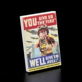 Custom Printed Lego - Give Us The Fire Poster Tile - The Minifig Co.