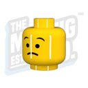 Custom Printed Lego - Surprised Head - The Minifig Co.