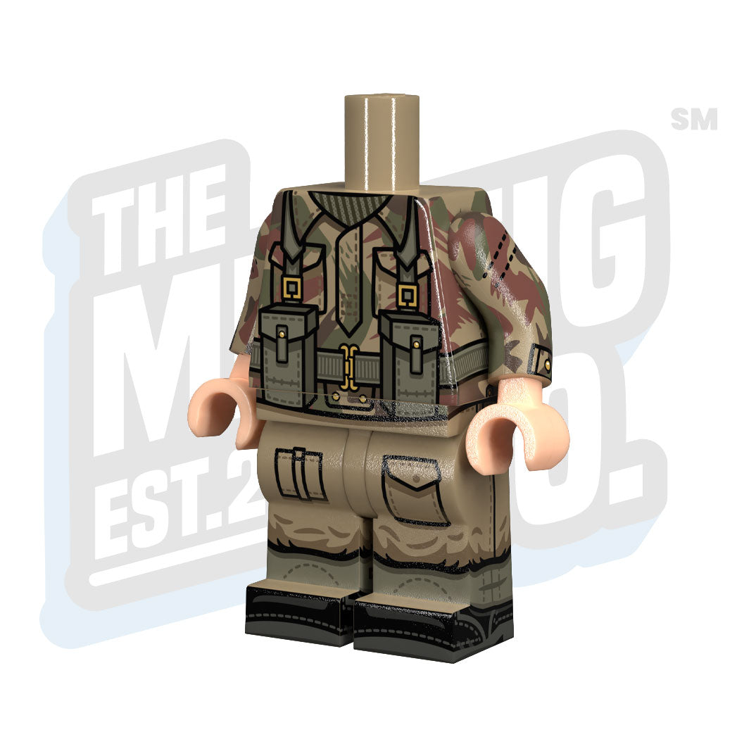 Custom Printed Lego - WWII British SAS Body (Bren) - The Minifig Co.